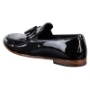 Mens Patent Black Tassel Shoes