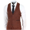 Rust Herringbone Tweed 3 Piece Suit