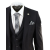 Mens Classic Black 3 Piece Suit