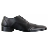 Gio Gino 907001 Mens Black Smart Formal PU Leather Laced Brogues Shoes Gatsby Italian Classic