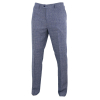 Cavani Antonio - Men's Grey-Blue Check Vintage Trousers - Regular Length