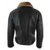Mens Real Leather Sherling Sheepskin Original B3 Flying Pilot Jacket Warm Winter-B3 Brown Ginger