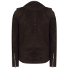 Real Leather Vintage Cross-Zip Brando Suede Men's Jacket-Brown