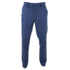 Mens Blue Check Tweed Trosuers - Cavani Carnegi