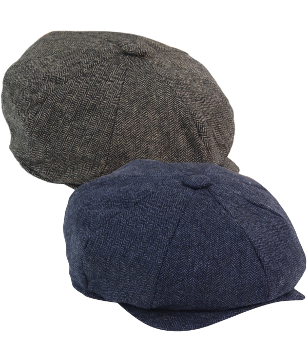Mens 8 Panel Peaky Blinders Cap - Cavani Martez