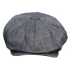 Men's 8 Panel Peaky BlindersTweed Flat Cap - Cavani Connall