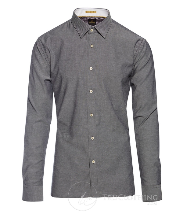 Cavani CV-65 - Men's Cotton Stretch Smart Shirt - Black/Blue/Navy/Pink/White