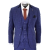 Cavani Kaiser - Men's Blue Tweed Check Suit