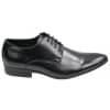 Mens Blue Black Cream Beige Leather Italian Design Shoes Pointed Laced Smart