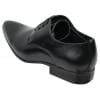 Mens Blue Black Cream Beige Leather Italian Design Shoes Pointed Laced Smart
