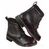Galax GLX3521 Mens Brown Black Brogues Ankle Boots Leather Suede Laced Cowboy Smart Casual