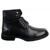 Mens Laced Military Army Casual Ankle Boots Leather Boots Black Brown