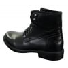 Mens Laced Military Army Casual Ankle Boots Leather Boots Black Brown