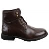 Mens Laced Military Army Casual Ankle Boots Leather Boots Black Brown