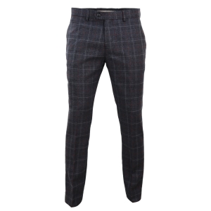 Harvey – Men’s Charcoal Check Trousers