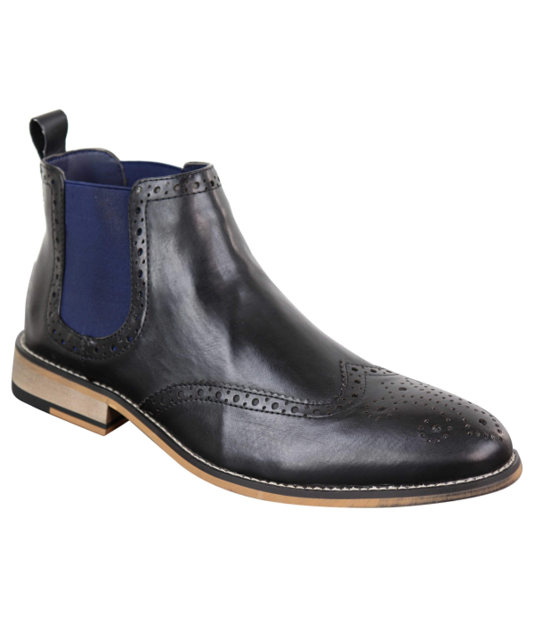 Mens Black or Brown Slip-on Chealse Boots - Cavani Hound