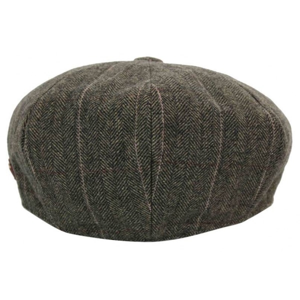 Mens Tweed Check Peaky Blinders Cap