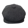 HT6316 - Mens Herringbone Tweed Peaky Blinders Hat