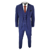 Cavani Kaiser - Men's Blue Tweed Check Suit
