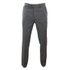 Mens Dark Grey Herringbone Tweed Trousers
