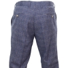 Matteo - Men's Blue Check Trousers
