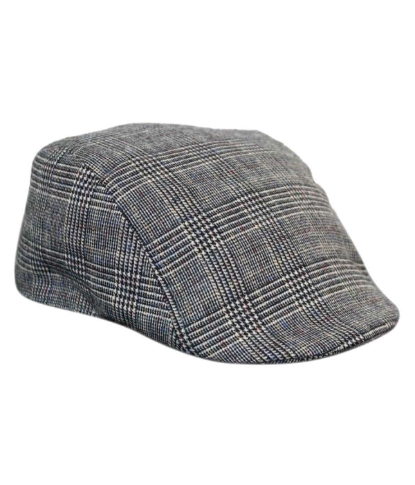 Marc Darcy Hampton Mens Tweed Vintage Retro Grandad Flat Caps Hats Peaky Blinders Check Classic