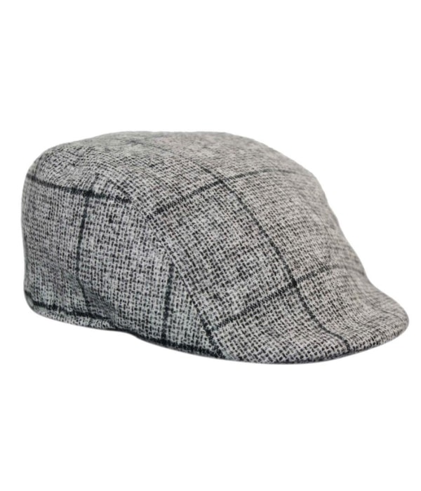Marc Darcy Kristian Mens Tweed Vintage Retro Grandad Flat Caps Hats Peaky Blinders Check Classic