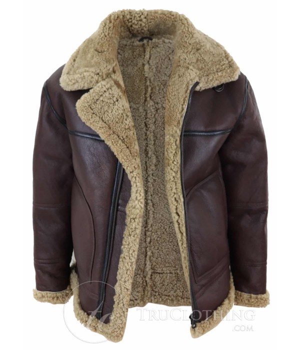 Men's Shearling Sheepskin Flying Jacket