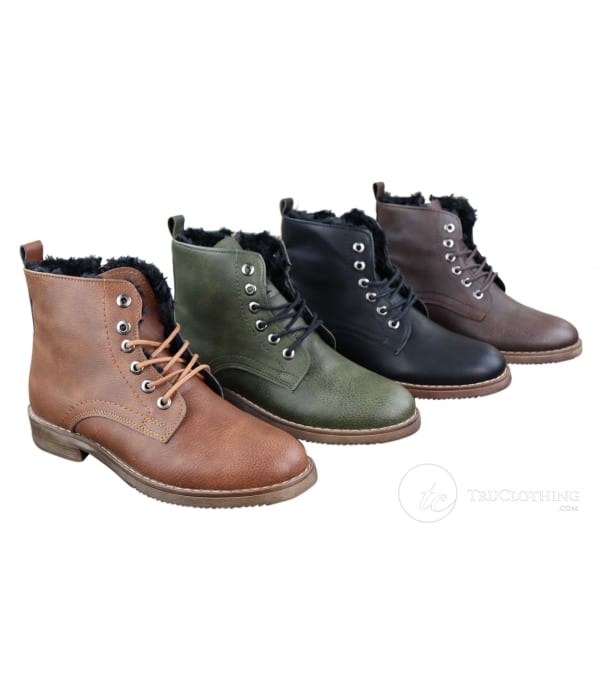 Mens Fleece Lined Winter Boots