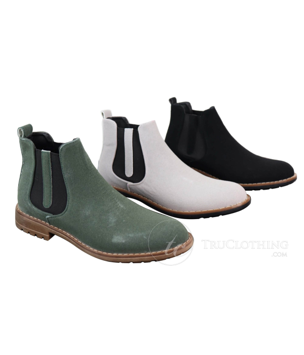 Mens PU Suede Dealer Boots