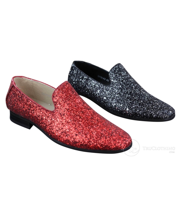 Mens Shiny Glitter Party Shoes