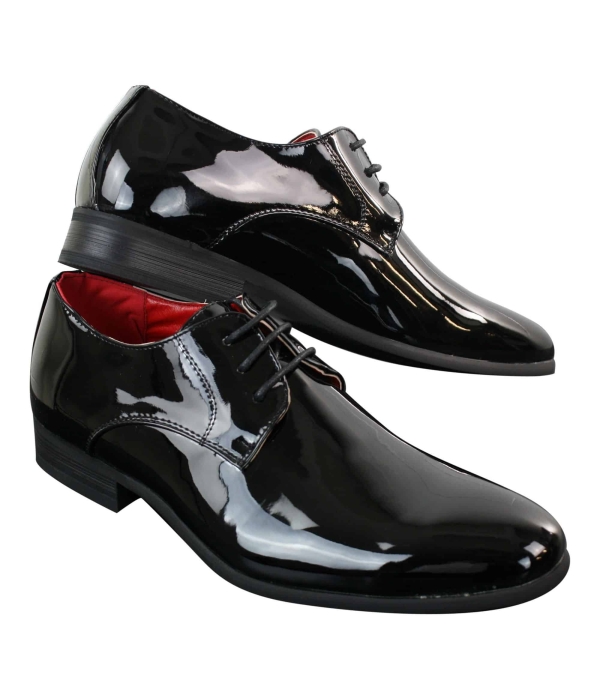 Mens Shiny Patent Formal Shoes