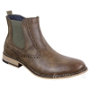 Mens Vintage Brogue Ankle Boots - Cavani Fox