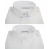 Mens White Nehru Collar Shirt + Removable Collar