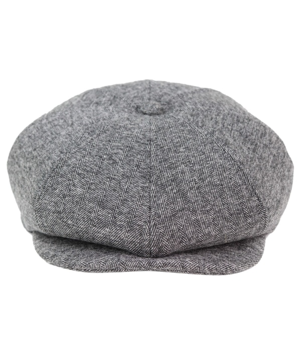 Mens Grey Tweed 8 Panle Peaky Blinders Hat - Marc Darcy Rayford