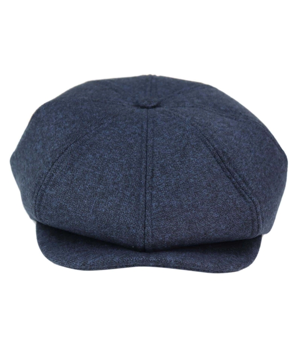 Mens 8 Panel Peaky Blinders Hat - Navy