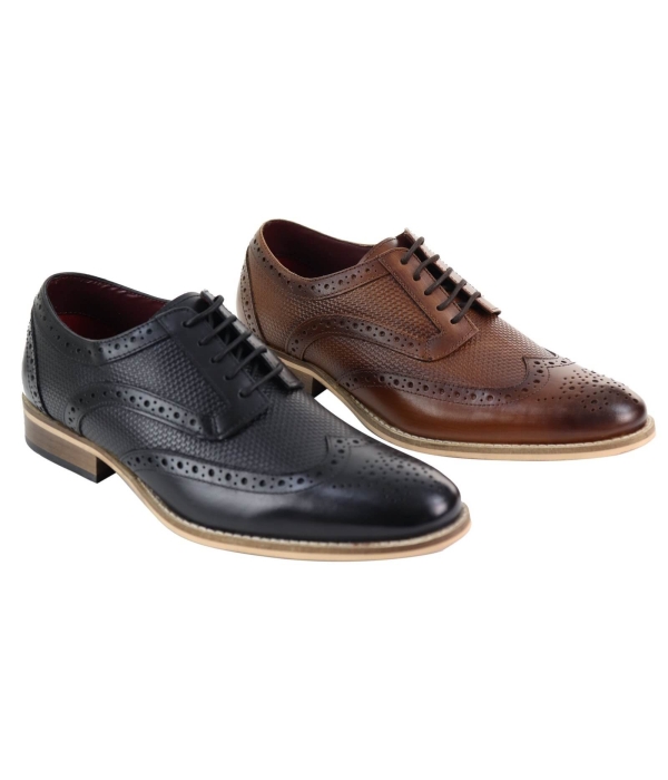 Mens Oxford Shoes with Modern Pattern