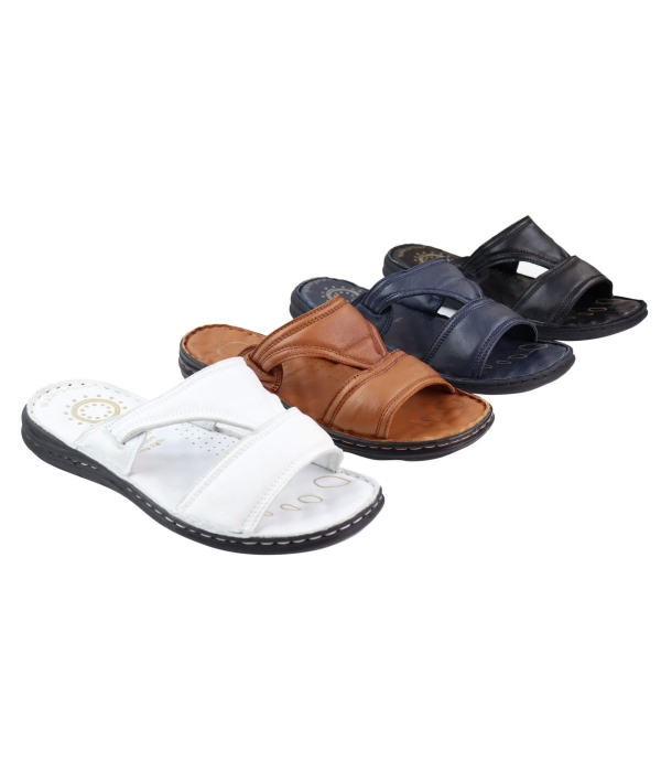 Mens Nappa Leather Slip On Sandals