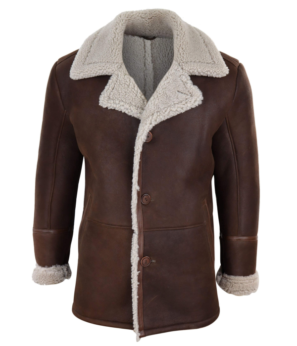 Mens Brown Sheepskin Jacket
