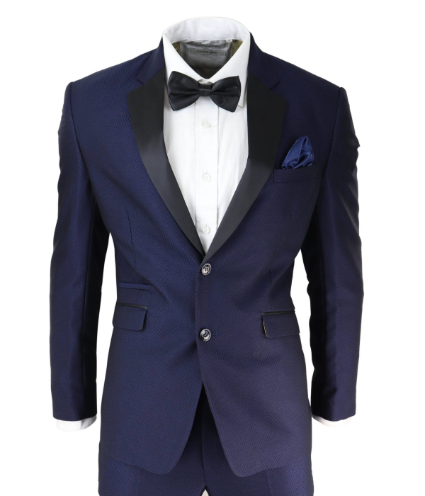 Mens Blue Tuxedo Dinner Suit
