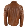 Real Leather Soft Nappab Tan Mens Jacket