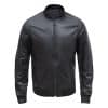 Lamb Real Leather Black Bomber Jacket for Men Regular Fit - B203