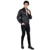 Lamb Real Leather Black Bomber Jacket for Men Regular Fit - B203