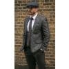 Men's Charcoal-Grey 3 Piece Suit