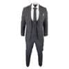 Men's Charcoal-Grey 3 Piece Suit