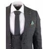Men's Charcoal-Grey 3 Piece Suit