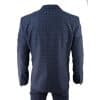 Men's Blue Tartan Check 3 Piece Suit