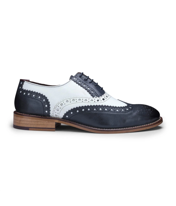 Mens Real Leather Vintage Shoes Brogues 1920s Suede Tweed Laced Shoes Smart Formal