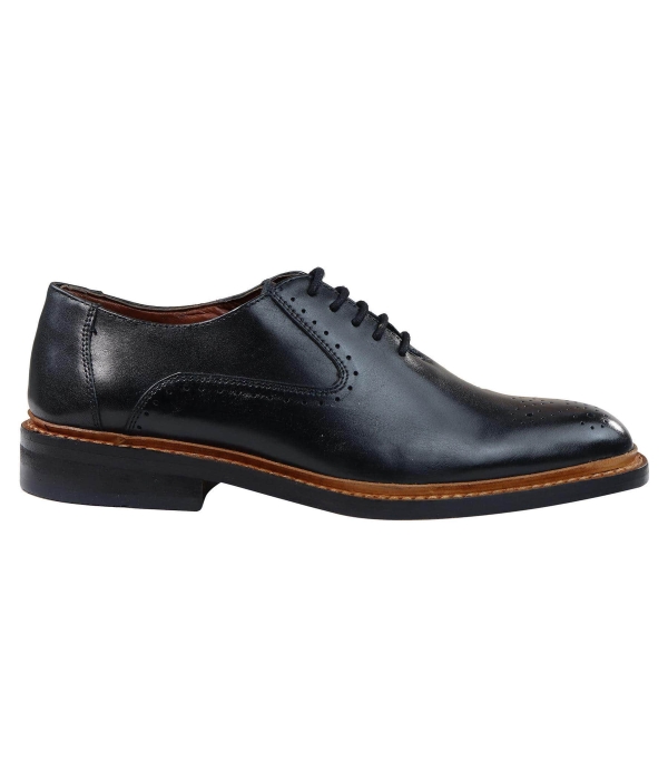 Mens Brogue Oxford Shoes Tan Brown Black Laced Leather Goodyear Welted