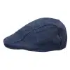 Mens Grandad Baker Flat Navy Cap 8 Panel Tweed Vintage Classic Smart Casual 1920s